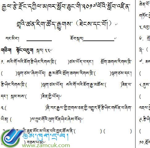 江孜县金嘎完小六年级上学期科学期末考试试卷