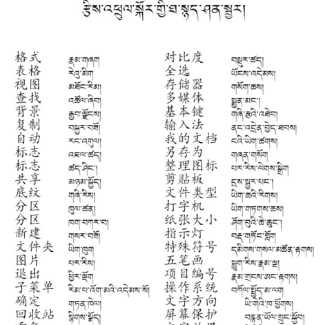 计算机术语藏汉对照