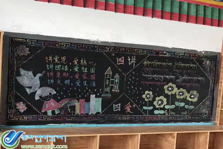 "四讲四爱”主题黑板报02